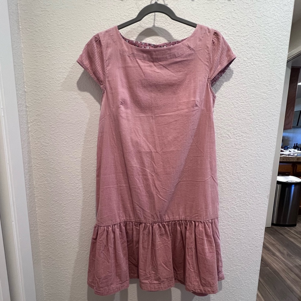 Anthropologie Maeve rose corduroy dress, size 6